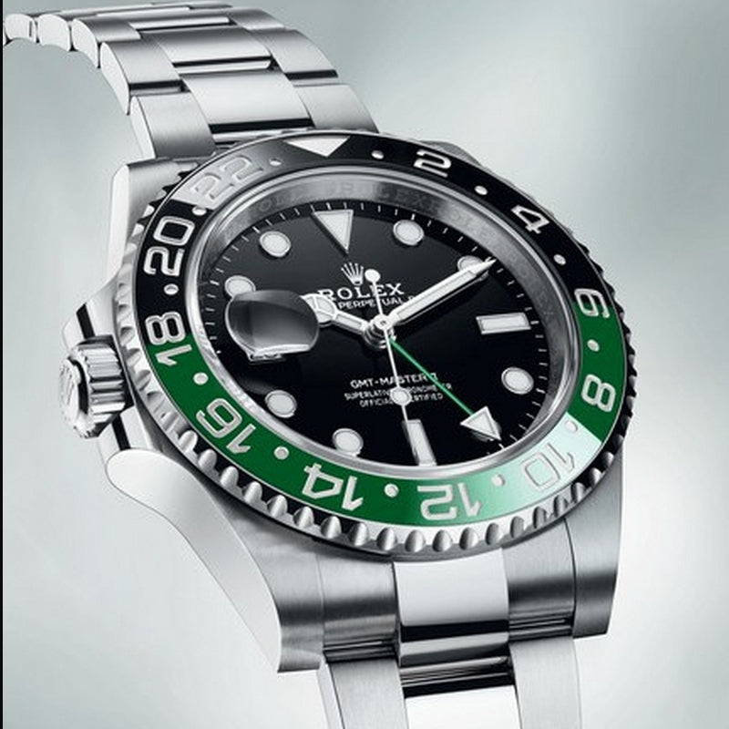 GМТ-Маѕter ІІ 126720VTNR Watch 40mm Oystersteel - Black and Green Cеrасhrоm Bezel